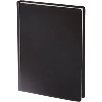 Ежедневник недатированный А5+, 136л, VELVET черный  3-115/04