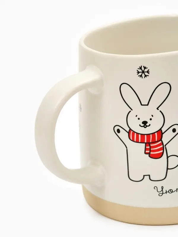 Кружка чайная новогодняя «Уютных праздников», 360 мл, ручная работа