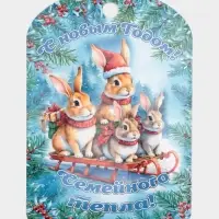 Доска разделочная сувенирная Дарим Красиво «С Новым годом! Семейного тепла», дерево, 28×18×0.6 см, разноцветная