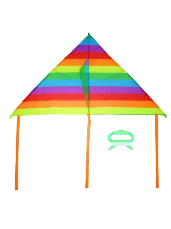 Воздушный змей &laquo;Цветные полоски&raquo;, с леской