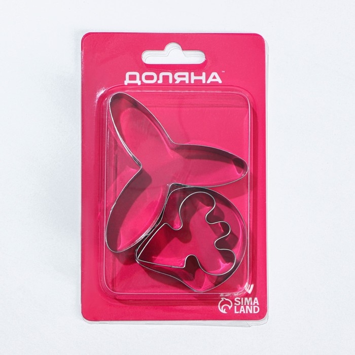 Набор форм для печенья Доляна «Лепестки орхидеи», 7×7 см, 3 шт, цвет серебристый Набор форм для печенья Доляна «Лепестки орхидеи», 7×7 см, 3 шт, цвет серебристый