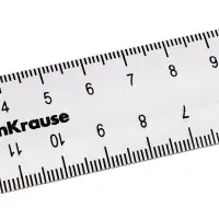 Линейка 15 см ErichKrause Clear, прозрачная