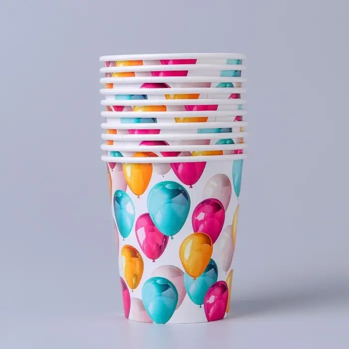 Стакан одноразовый бумажный «Шары», 250 мл