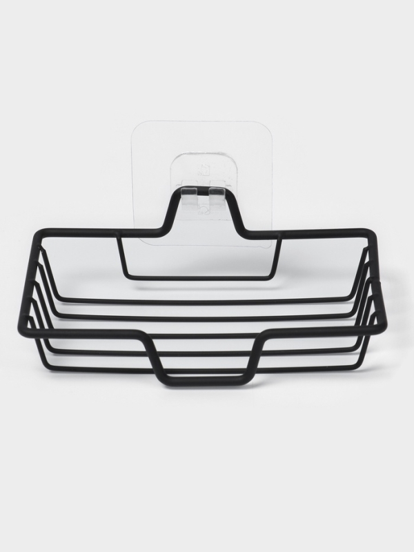 Мыльница настенная, цвет черный Мыльница настенная, цвет черный