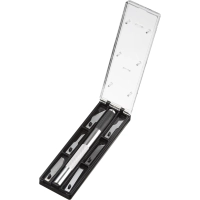 Нож макетный Topfort Набор 7поз.:нож мет.+TPR + 6лезв.разн.тип,пласт.бокс