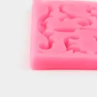 Молд для заливки &laquo;Вензельный оттиск&raquo;, 9.8&times;1.2 см, силикон, МИКС