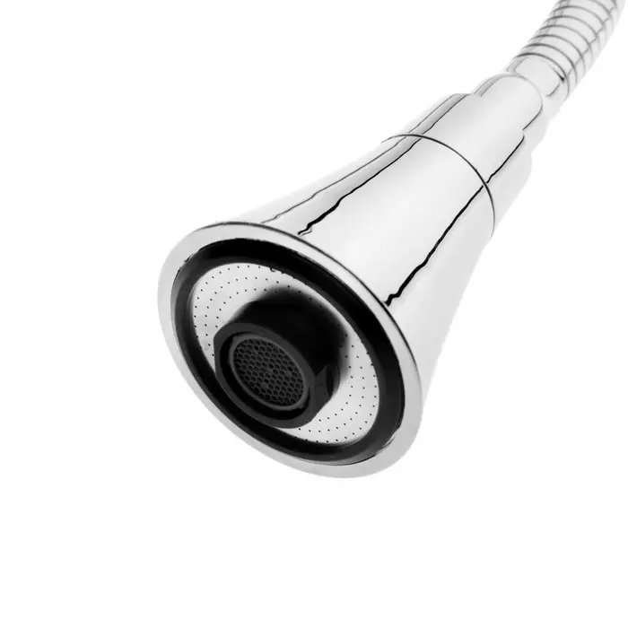 Смеситель для кухни Accoona A4890-4, однорычажный, гибкий излив, с гайкой, 2 режима, хром Смеситель для кухни Accoona A4890-4, однорычажный, гибкий излив, с гайкой, 2 режима, хром