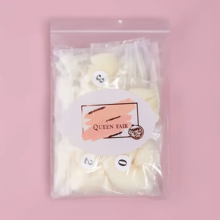 Типсы для наращивания ногтей, 500 шт., форма овал, в пакете, 10 размеров, молочные