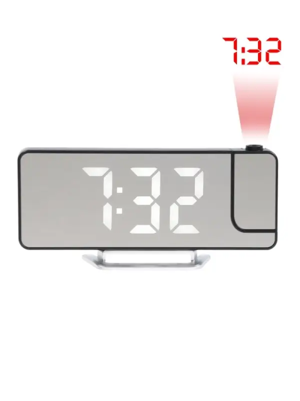 Часы - будильник электронные настольные с проекцией на потолок, термометром, календарем, USB   10911 Часы - будильник электронные настольные с проекцией на потолок, термометром, календарем, USB   10911