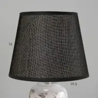 Лампа настольная RISALUX &laquo;Ганна&raquo;, Е14, 40 Вт, чёрно-хромированная, 20&times;20&times;33 см