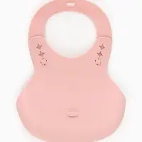 Нагрудник детский, светло-розовый