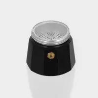 Кофеварка гейзерная Доляна Alum black, на 1 чашку, 50 мл, алюминий, чёрная