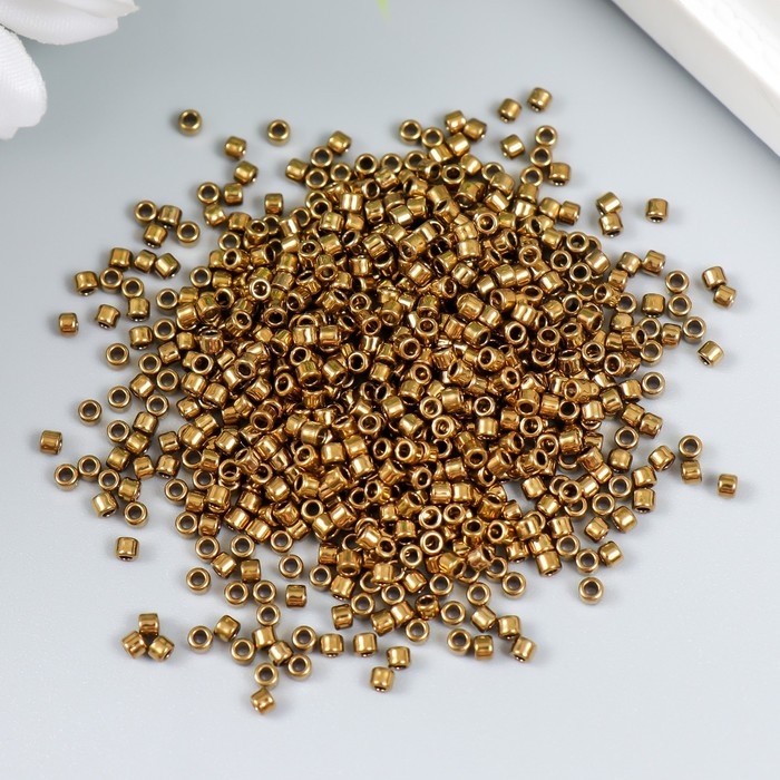 Бисер стекло 11/0  Бисер стекло 11/0 "Цилиндр. Бронзовый глянец" 10 гр