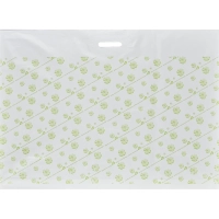 Пакет с вырубной ручкой 60x80 см, 70 мкм, с рисунком, 20 шт/уп.