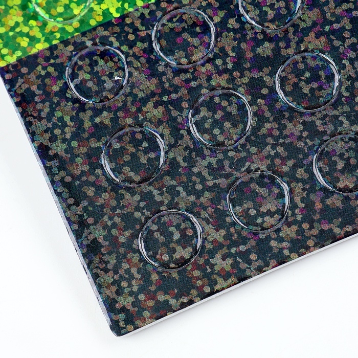 Аппликация стикерами форменная на магните «Желтая тачка», набор для творчества, стикерная мозаика Аппликация стикерами форменная на магните «Желтая тачка», набор для творчества, стикерная мозаика