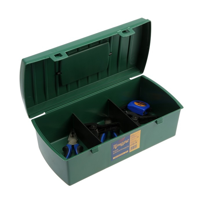 Ящик для инструмента ТУНДРА, 14 Ящик для инструмента ТУНДРА, 14", 350 х 165 х 125 мм, пластиковый