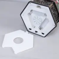Светодиодная фигура &laquo;Фонарь с Дедом Морозом&raquo; 11.2&times;18.5&times;11.2 см, пластик, от батареек ААх3, USB, свечение тёплое белое