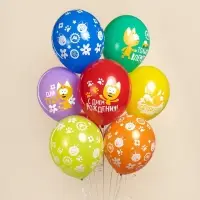 Воздушные шары латексные 12" «Котенок Котэ, С Днем Рождения», 25 шт., МИКС Воздушные шары латексные 12" «Котенок Котэ, С Днем Рождения», 25 шт., МИКС