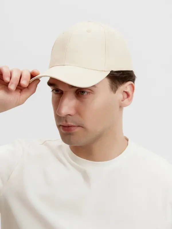 Кепка однотонная унисекс MINAKU, молочный, размер 58