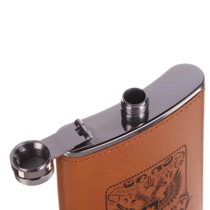 Фляжка &laquo;Герб&raquo;, нержавеющая сталь, 270 мл, 9 oz