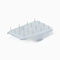 Туалет для кошек &laquo;Марсель&raquo;, 50&times;34.5&times;12 с, глубокий, с сеткой, полипропилен, светло-серый