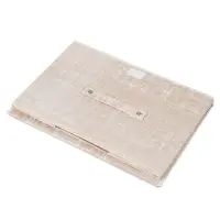 Кофр для хранения с крышкой тм VETTA ЛЁН, полиэстер, 38х24х24см, бежевый