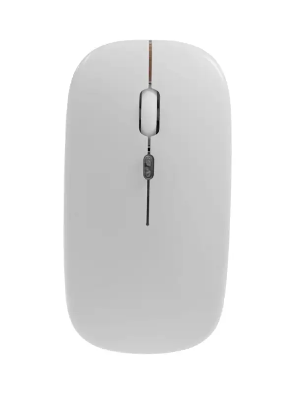 Мышь MB-2.4 беспроводная, оптическая, подсветка, 800-1600 dpi, USB, Bluetooth, белая
