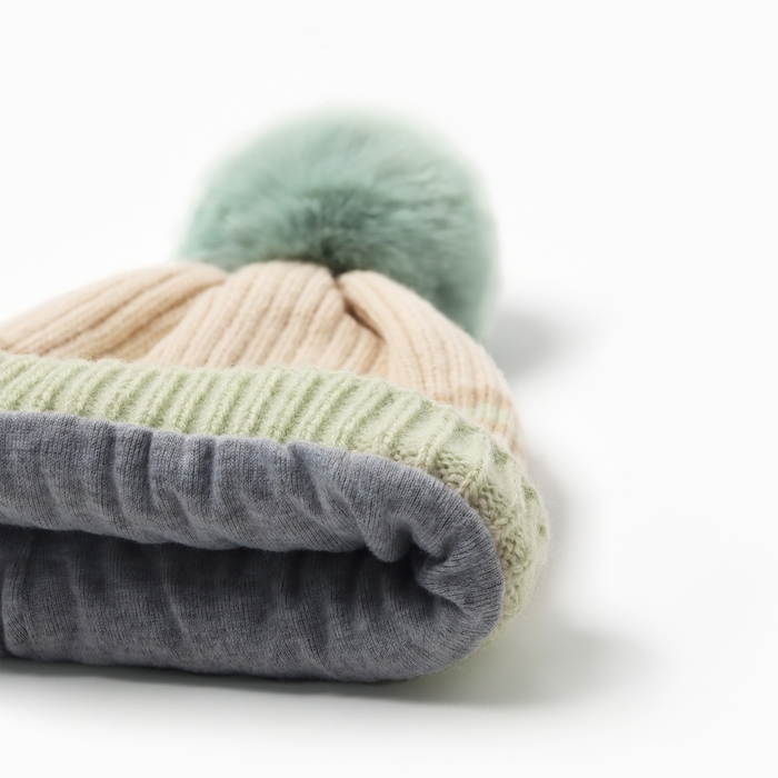 Шапка детская MINAKU, цв.мятный, р-р 48-50
