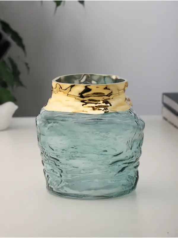 Ваза для цветов &laquo;Кэли стиль&raquo;, элит, d=11 см, 17&times;15 см, стекло, зелёная