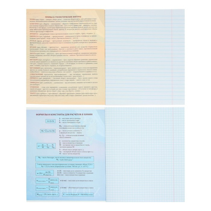 Комплект предметных тетрадей 48 листов "Герб", 12 предметов, со справочным материалом, обложка мелованный картон, УФ-лак (полный), блок офсет