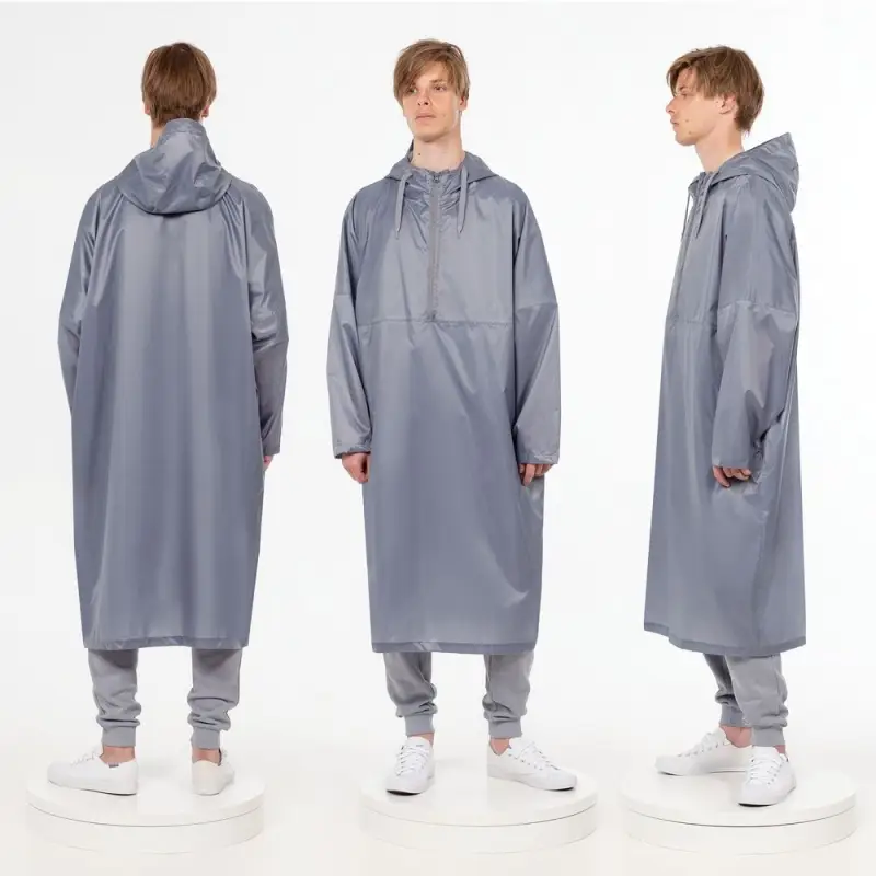 Дождевик-анорак R1, серый, размер XS/S Дождевик-анорак R1, серый, размер XS/S