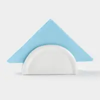 Салфетница керамическая &laquo;Классика&raquo;, 11.5&times;3.5&times;6 см, цвет белый