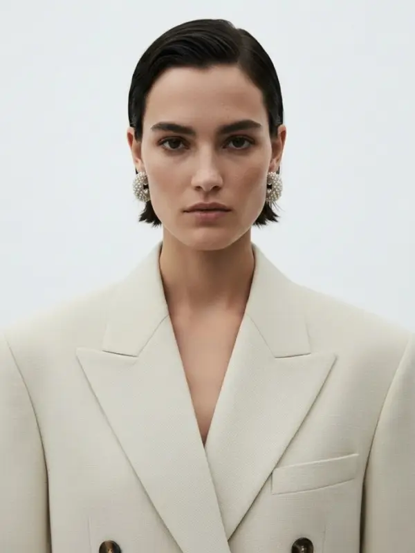 Серьги жемчуг "Россыпь", ссв, цвет белый в серебре