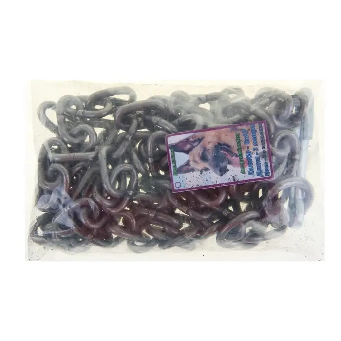 Цепь для привязи собак, 3 м, калибр 6&times;27 мм, черная