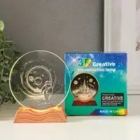 Сувенир стекло свет "Диск. Высадка космонавта на луну" 5хLED d=10 см, USB 10х4х11,4 см Сувенир стекло свет "Диск. Высадка космонавта на луну" 5хLED d=10 см, USB 10х4х11,4 см