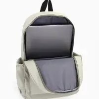 Рюкзак школьный на молнии, с карманами, с принтом, размер 30&times;12&times;43 см, зелёный