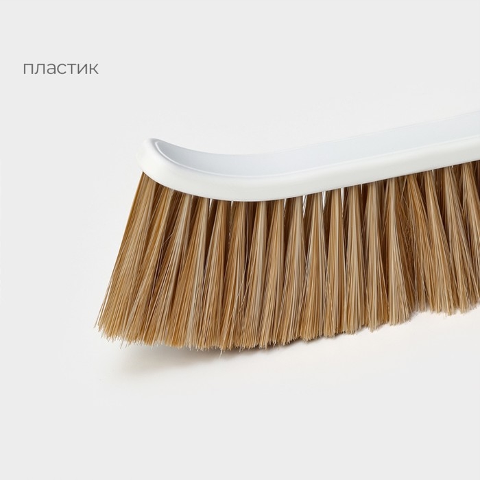 Щётка - сметка Raccoon Breeze, удобная ручка, 37,5×2,8 см, ворс PET 7,5 см, 3 ряда по 25 пучков Щётка - сметка Raccoon Breeze, удобная ручка, 37,5×2,8 см, ворс PET 7,5 см, 3 ряда по 25 пучков