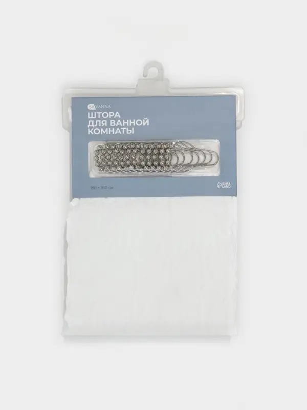 Штора для ванной SAVANNA &laquo;Сохо&raquo;, 180&times;180 см, полиэстер