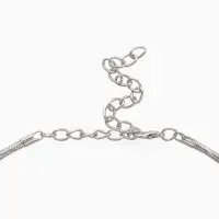 Набор 2 предмета: чокер, браслет &laquo;Обруч&raquo;, сердце, цвет серебро