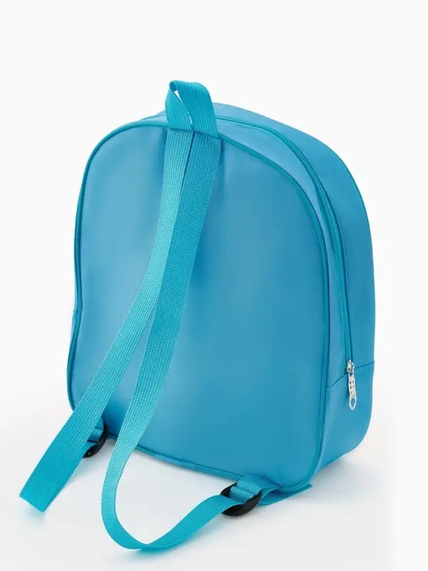 Рюкзак детский 27*10*30, отд на молнии, капибара голубой