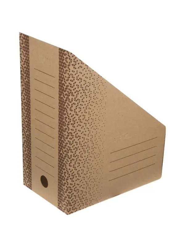 Накопитель-лоток А4, архивный, Calligrata, микрогофрокартон, 150 мм, до 1400 л, бурый