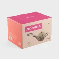 Заварочный чайник Доляна &laquo;Винтаж&raquo;, 1.1 л, керамика, бежевый