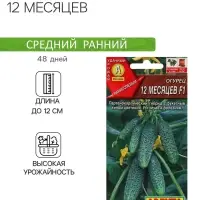 Семена огурца "12 месяцев", F1, 10 шт.