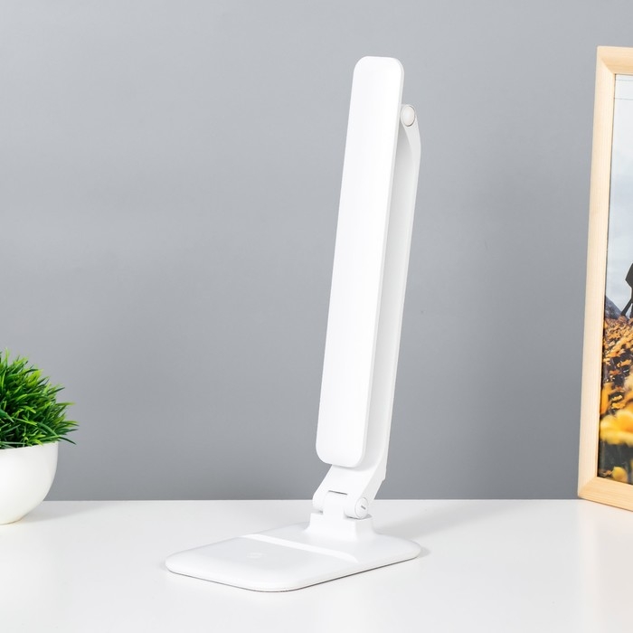 Настольная лампа Настольная лампа "Вилман" LED 5Вт АКБ USB белый 28,8х31,5 см RISALUX