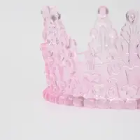 Корона для торта &laquo;Хрусталь&raquo;, цвет розовый