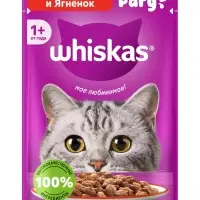 Влажный корм Whiskas для кошек, рагу говядина/ягненок, 75 г
