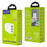 Переходник C102A СЗУ на 4 USB 18W HOCO белый