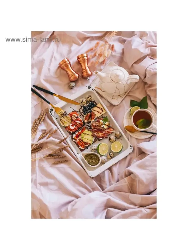 Столовые приборы Magistro &laquo;Версаль&raquo;, 4 предмета, нержавеющая сталь, золотистые, чёрные