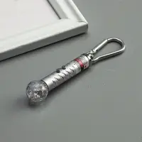 Фонарик - лазер брелок для ключей на карабине &laquo;Шар&raquo;, МИКС