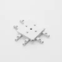 Коннектор SLIM т-образный, 4-жильный, белый, 0.7&times;4&times;2 см